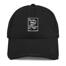 Skull and Snake Distressed Dad Hat