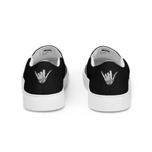 Skully Poe Art Men’s slip-on canvas shoes