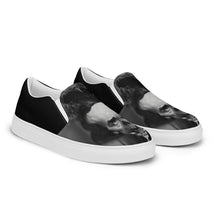 Skully Poe Art Men’s slip-on canvas shoes