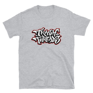 Trash Threads Graffiti Logo Front Short-Sleeve Unisex T-Shirt