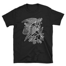 Traditional Eagle and Flower Short-Sleeve Unisex T-Shirt