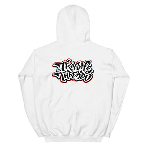 Trash Threads Graffiti Logo Hooded Sweatshirt