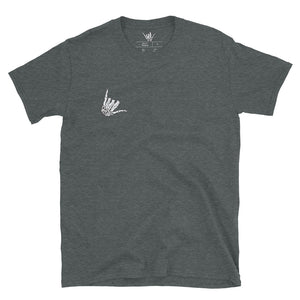 Skully Poe Art Coffin Short-Sleeve Unisex T-Shirt
